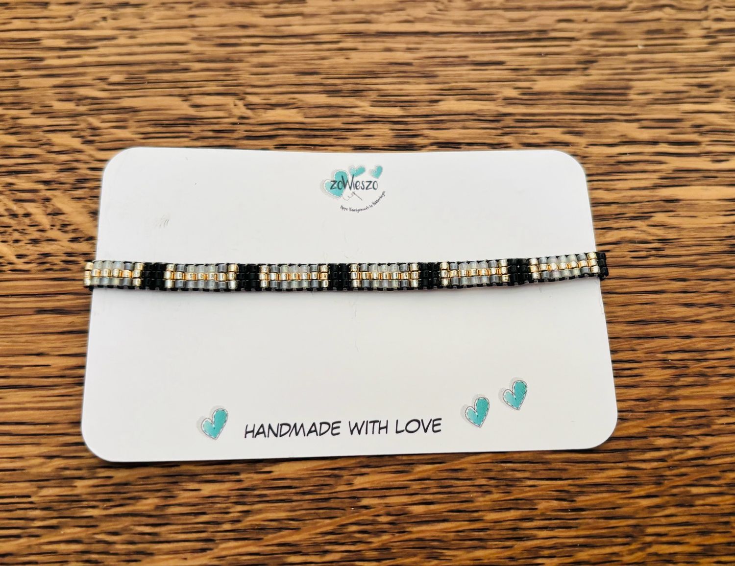Armbandje miyuki black beauty