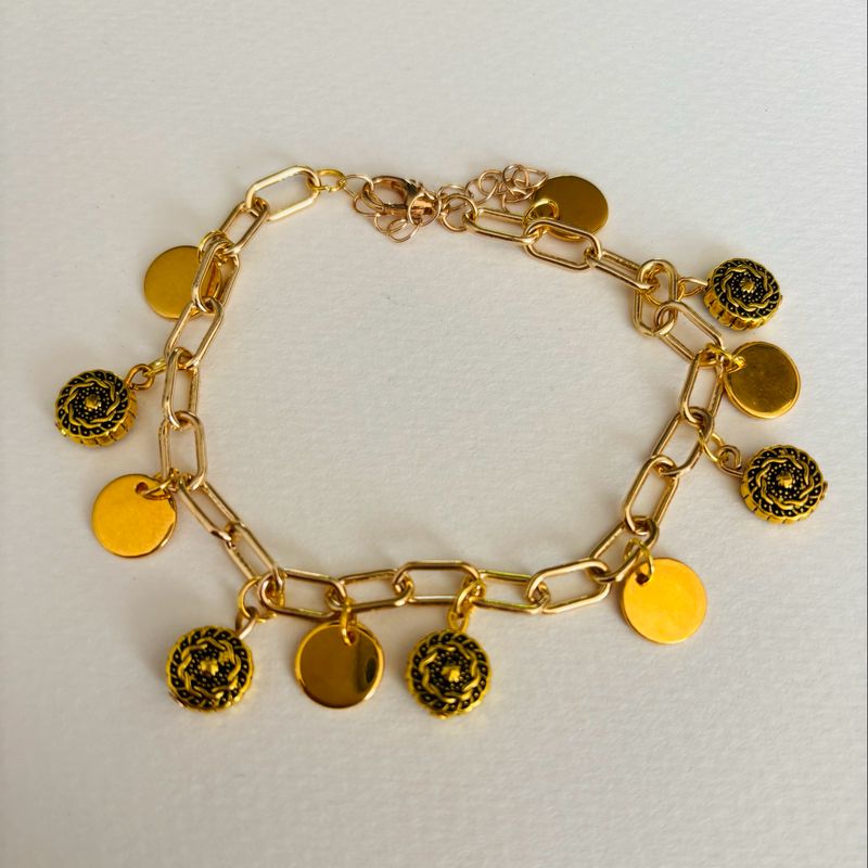 Bedelarmband muntjes