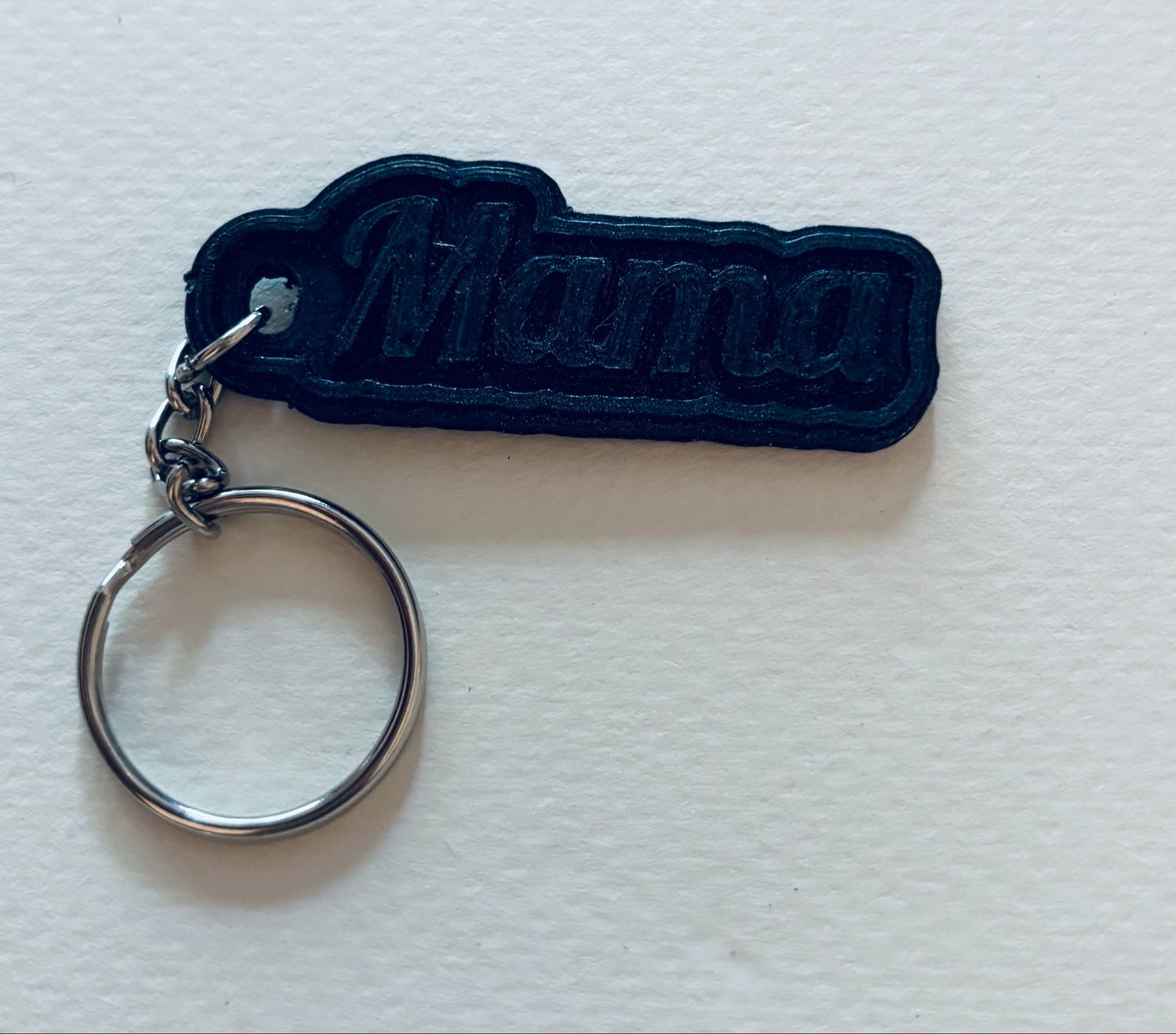 Sleutelhanger mama donkerblauw