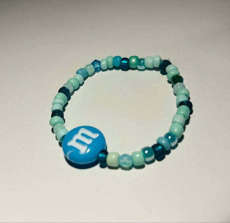 Kinderarmbandje M&M blue