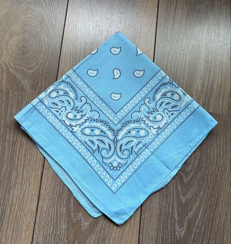 Sjaaltje Paisley licht blauw