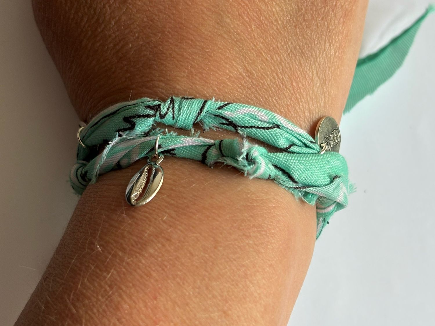 Bandana armband blue