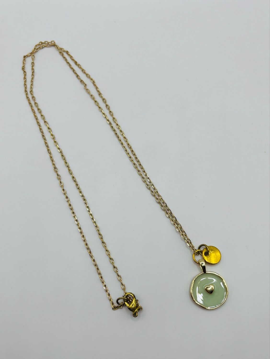 Ketting lang goud hart ??