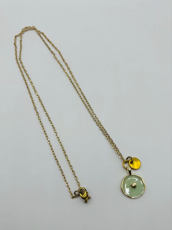 Ketting lang goud hart ??
