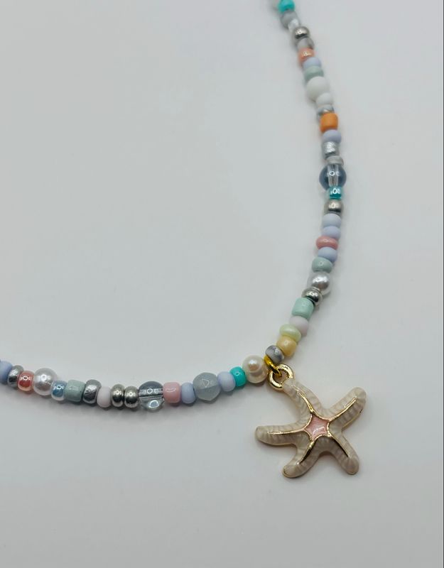 Ketting zeester soft blue