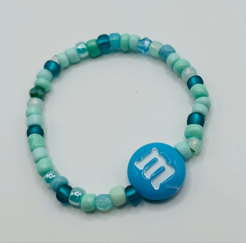 Kinderarmbandje M&M blue