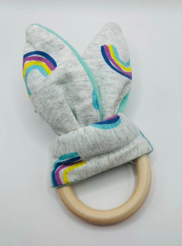 Konijnen oortje Regenboog