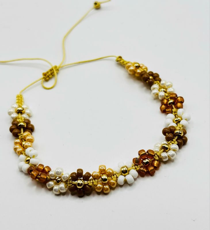 Armband bloem neutraal