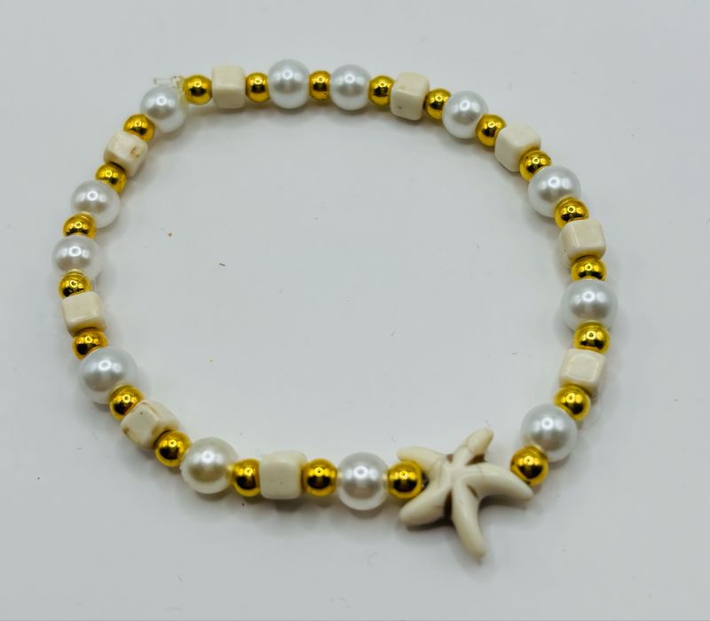 Armband zeester parel