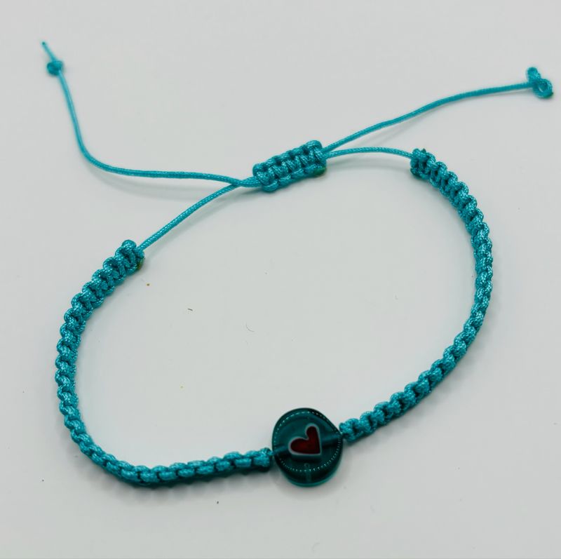 Armbandje macramé hart ♥️