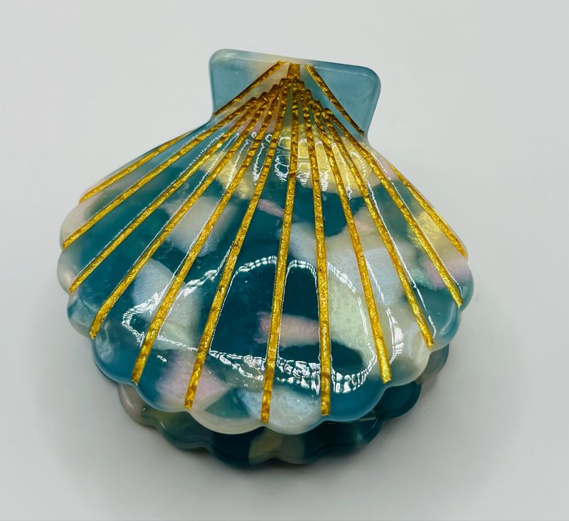 Haarklem schelp blue
