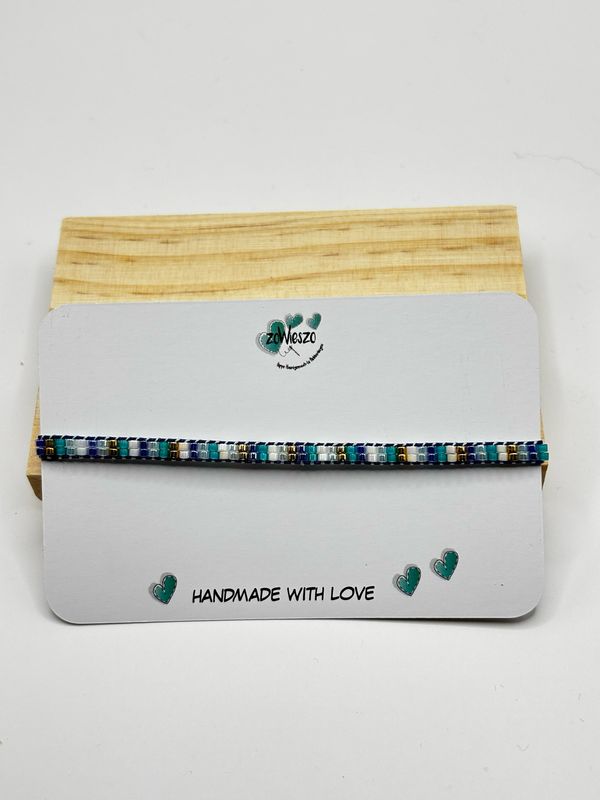 Armband miyuki blue love