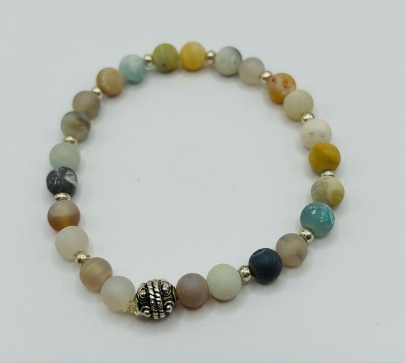 Armband natuursteen soft colors
