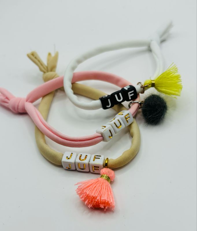 Juf armbandje Ibiza stijl