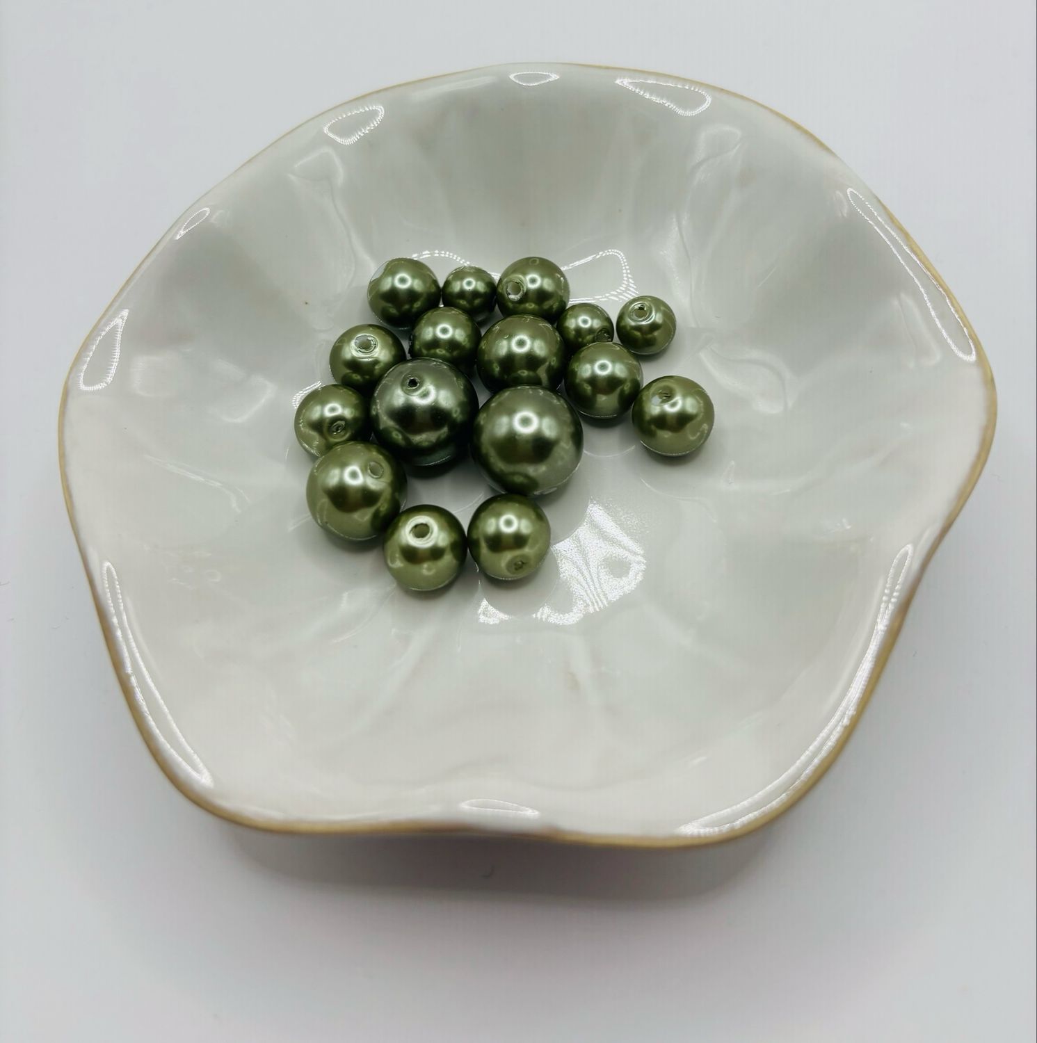 Glasparels groen 100gr