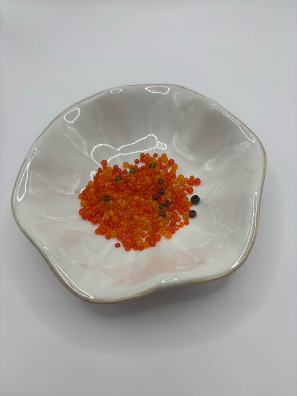 Rocailles mix 2/3mm oranje 50gr