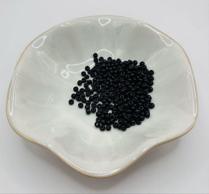 Rocailles 3 mm zwart 50 gr