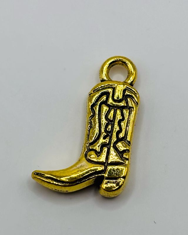 Bedel cowboy laars goud 1,5cm