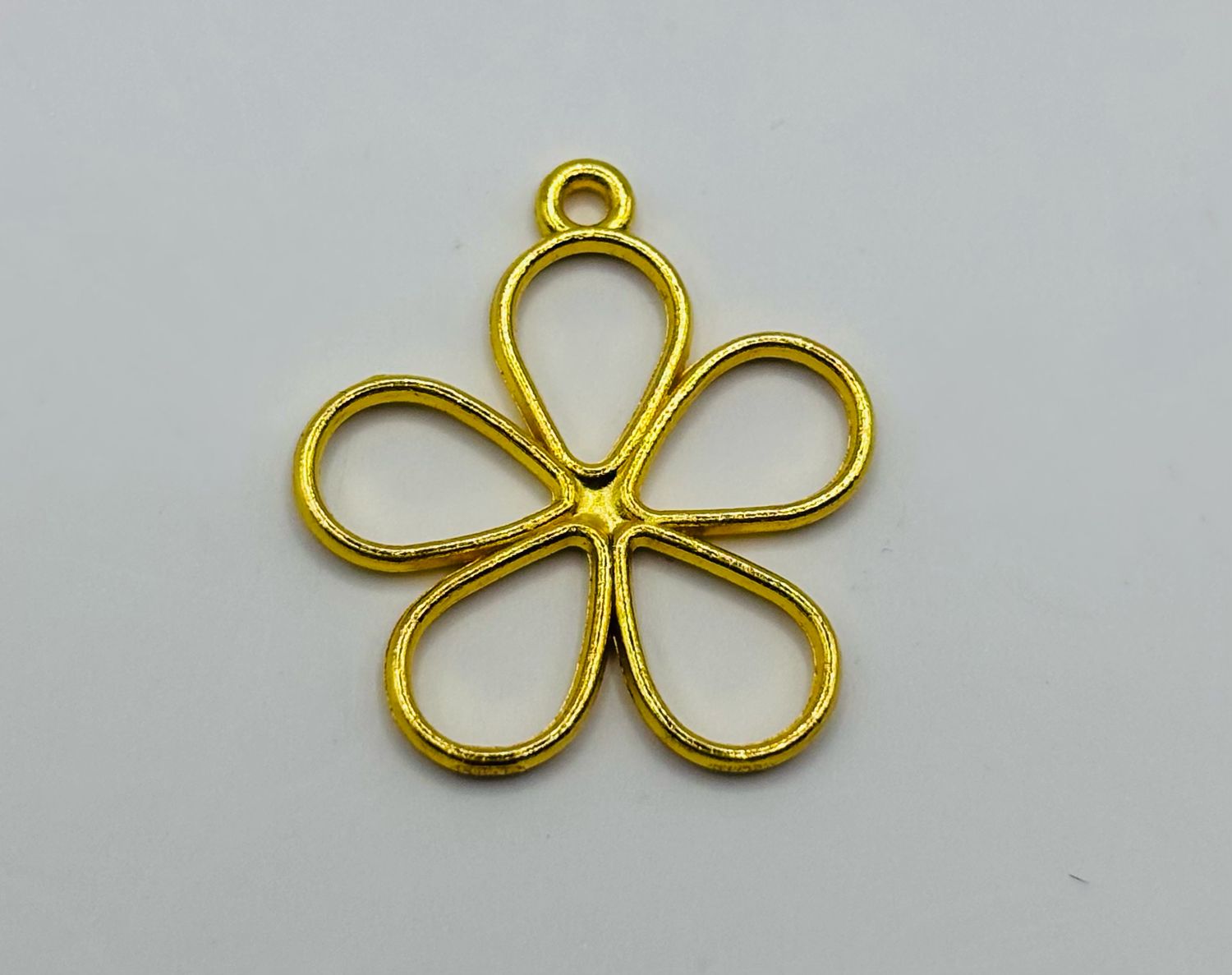 Bedel bloem goud 2cm