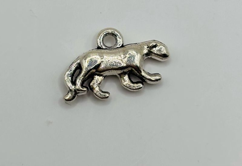 Bedel tijger zilver 1,8cm
