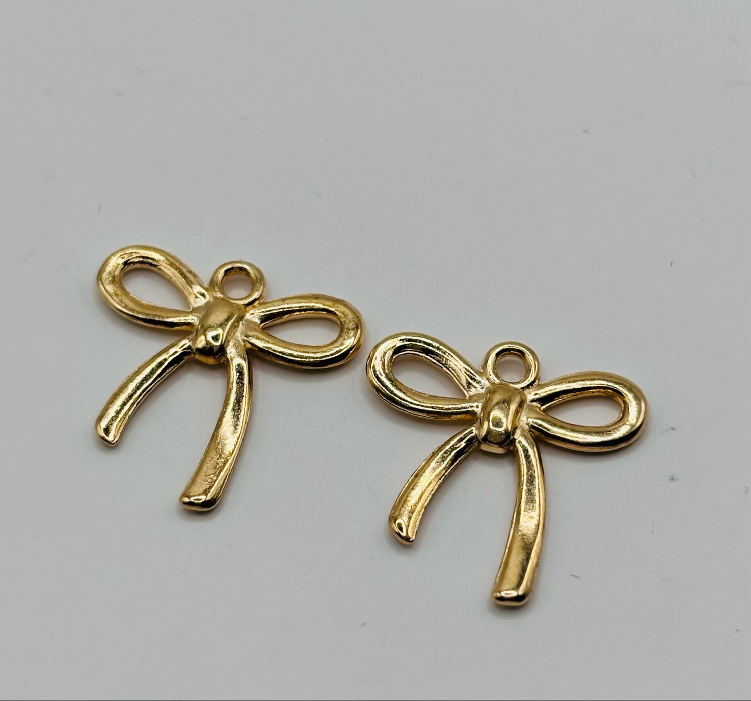 Bedel strikje goud 2cm