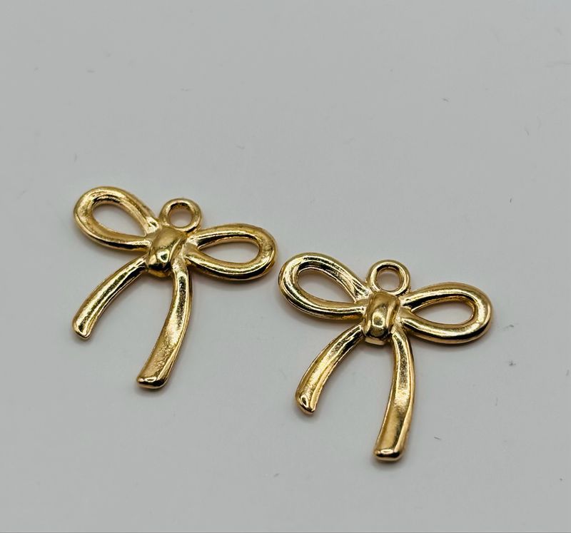 Bedel strikje goud 2cm