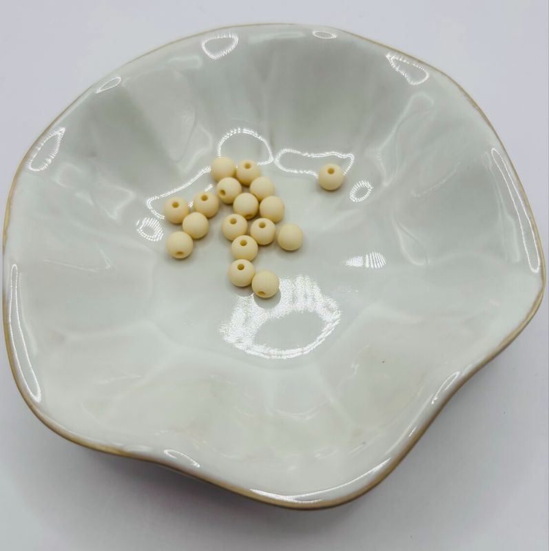 Acryl kralen 6mm 20gr off white