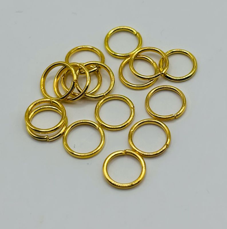 Ringetje goud  6 mm25 st