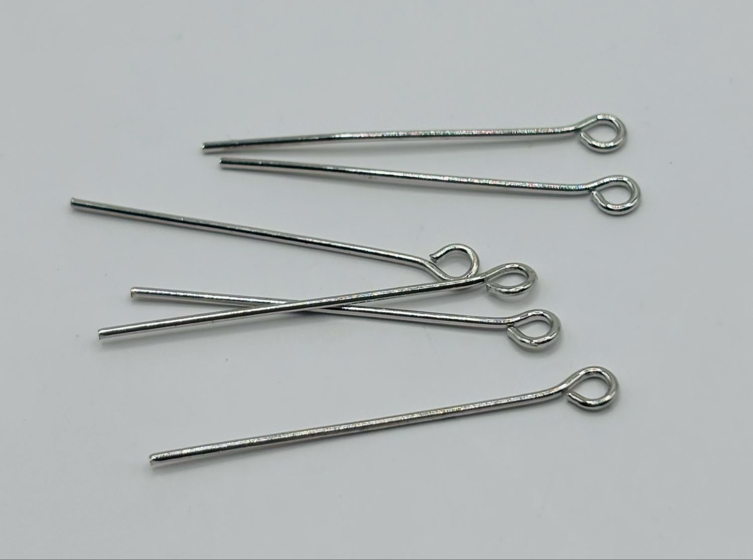 Kettelstift zilver 24mm 25 st