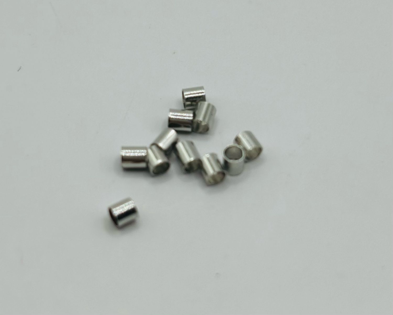 Knijpkralen zilver 2mm 100st