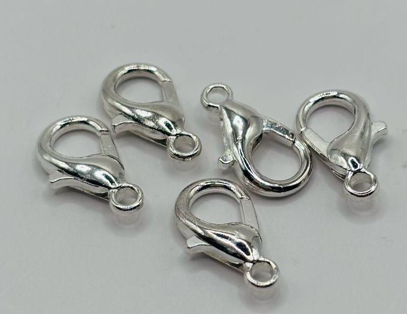 Karabijn slotje zilver