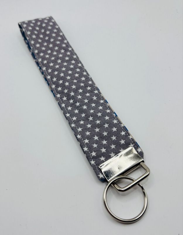 Sleutelhanger stof grey