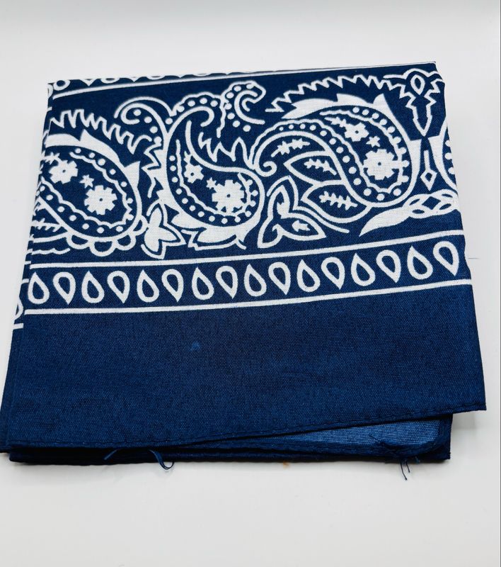 Sjaaltje Paisley donkerblauw