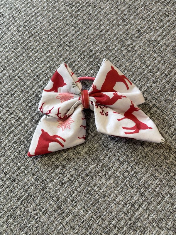 Haarstrikje Kerst met elastiek Haarstrikje Kerst met elastiek