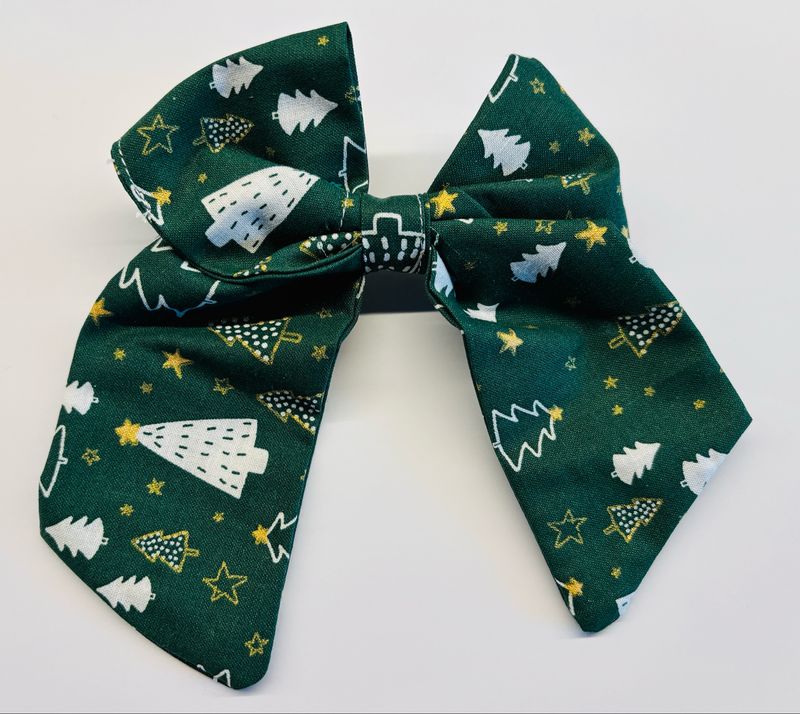 Strik Kerst ? kids met haarklem Strik Kerst ? kids met haarklem