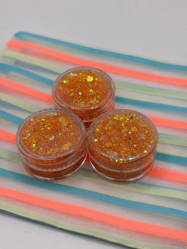 Glitters oranje goud