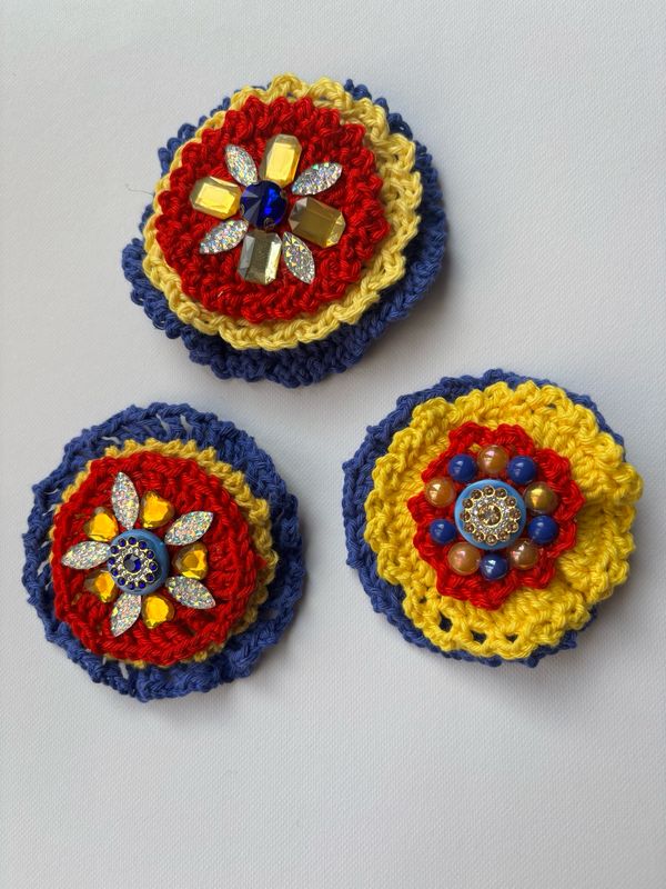 Broche bloem gehaakt dwers ??❤️ Broche bloem gehaakt dwers ??❤️