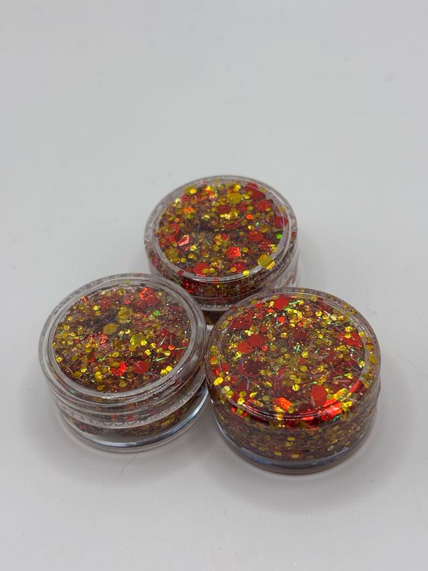 Glitters rood/goud Glitters rood/goud