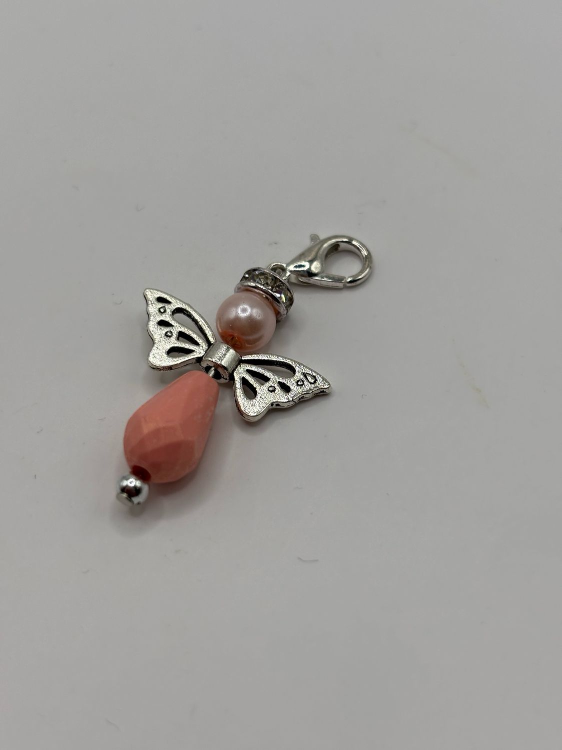 Engeltje roze zilver