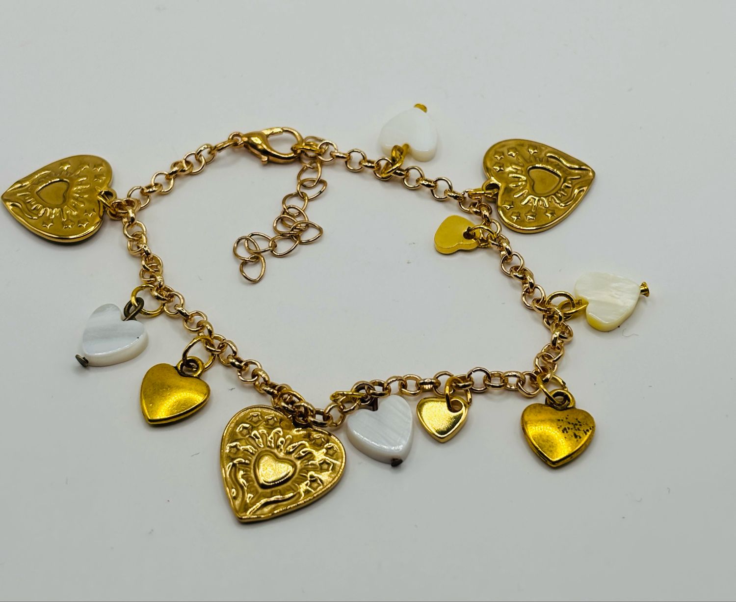 Bedelarmbandje hartjes