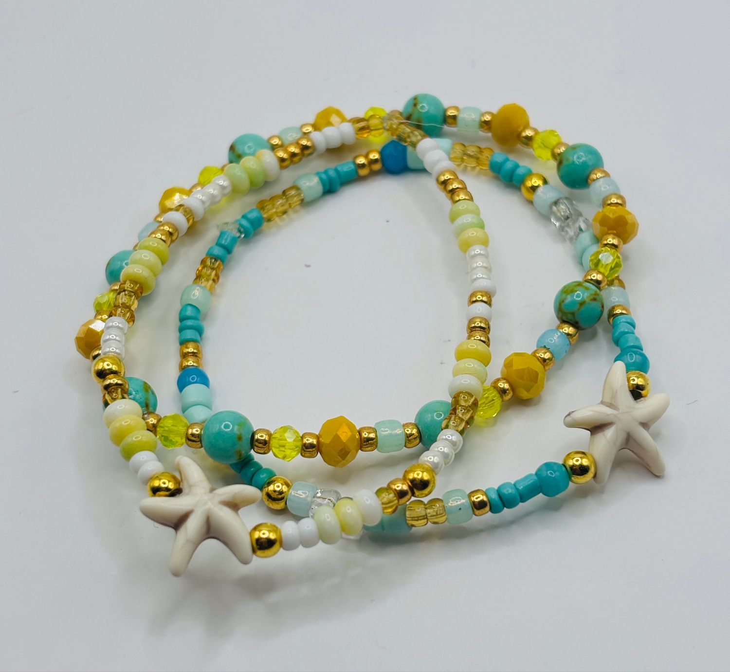 Armbandset yellow blue ??