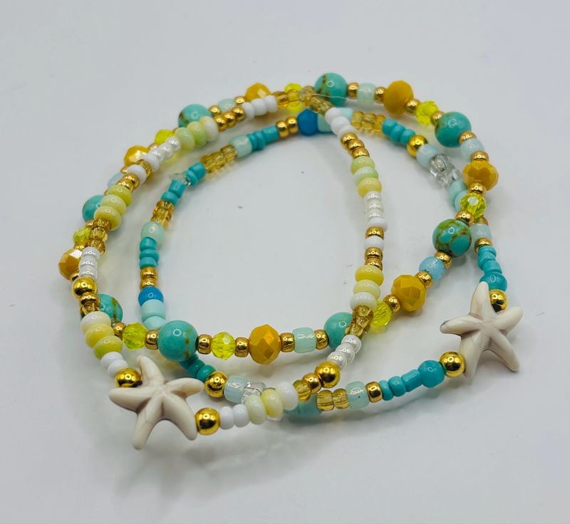 Armbandset yellow blue ??