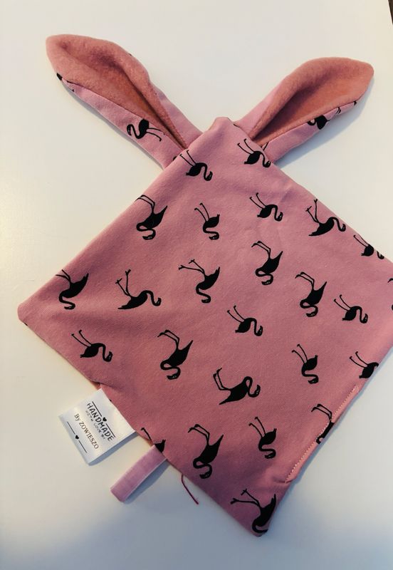 Konijnen knuffeldoekje flamingo ? Konijnen knuffeldoekje flamingo ?