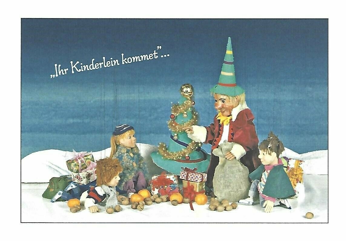 "Ihr Kinderlein kommet ..."
Klappkarte Kasperl