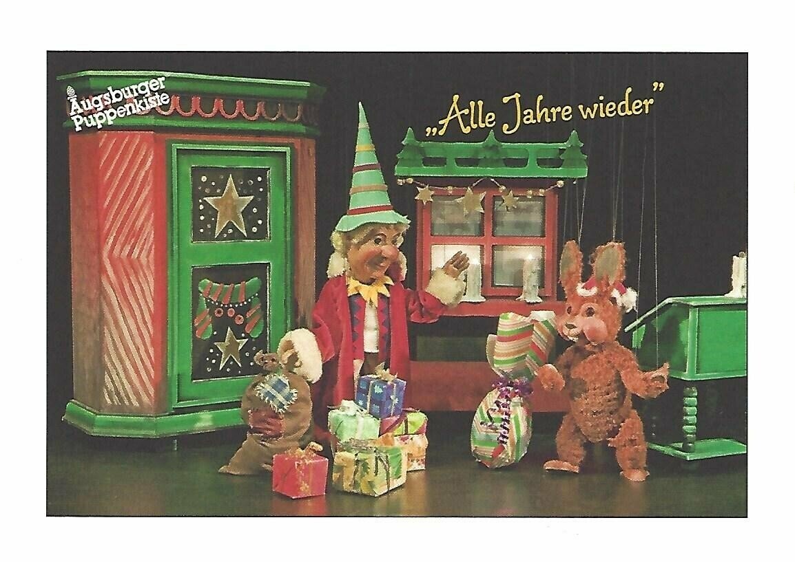 "Alle Jahre wieder ..."
Klappkarte Kasperl