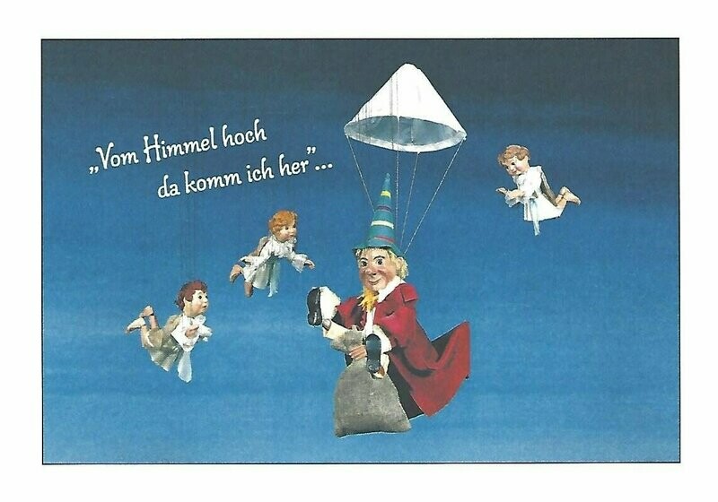 "Vom Himmel hoch ..."
Klappkarte Kasperl
