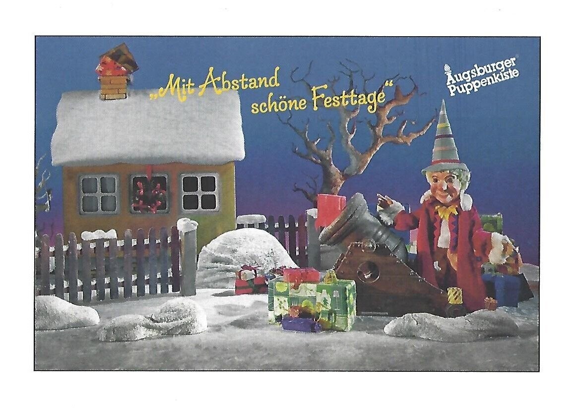 "Mit Abstand schöne Festtage"
Klappkarte Kasperl
