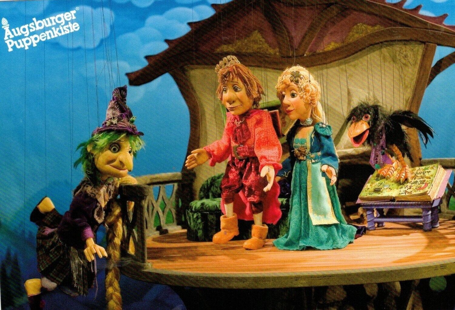 Postkarte Rapunzel am Turm