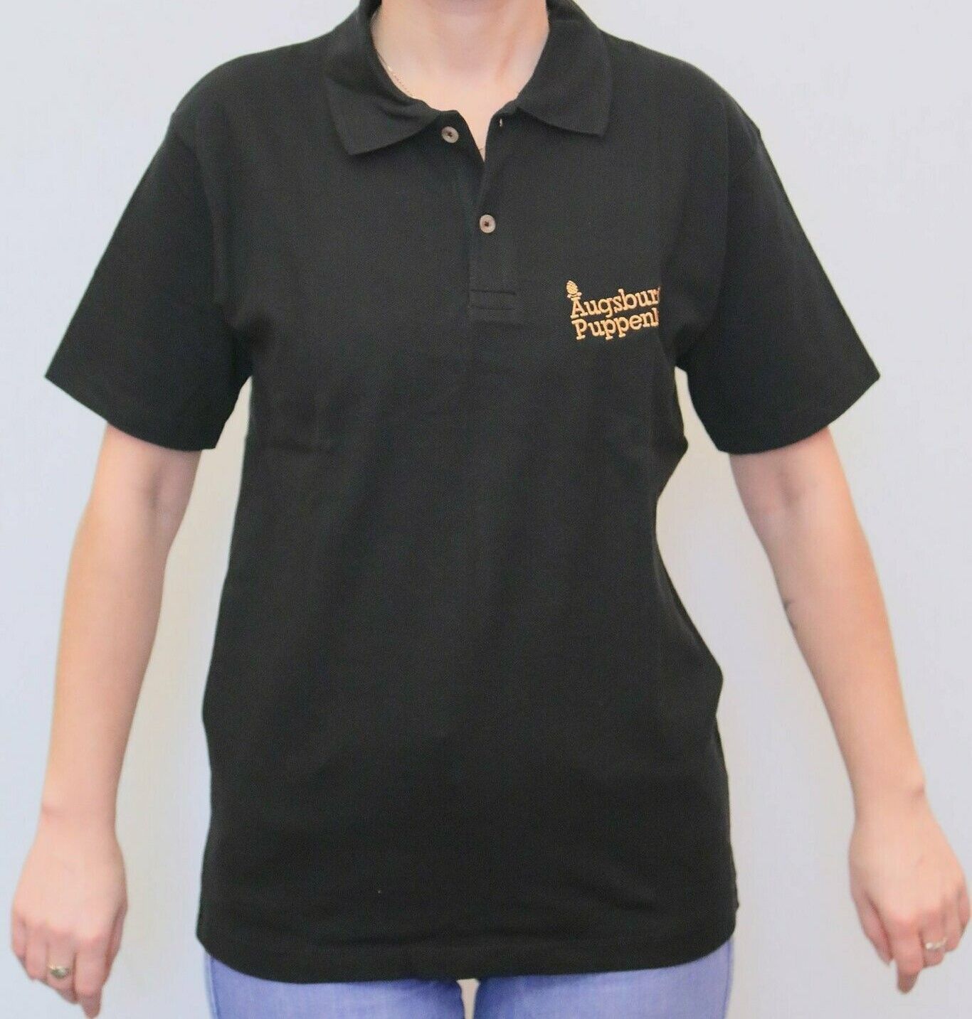 Polo-Shirt "Augsburger Puppenkiste" aufgestickt Größe M