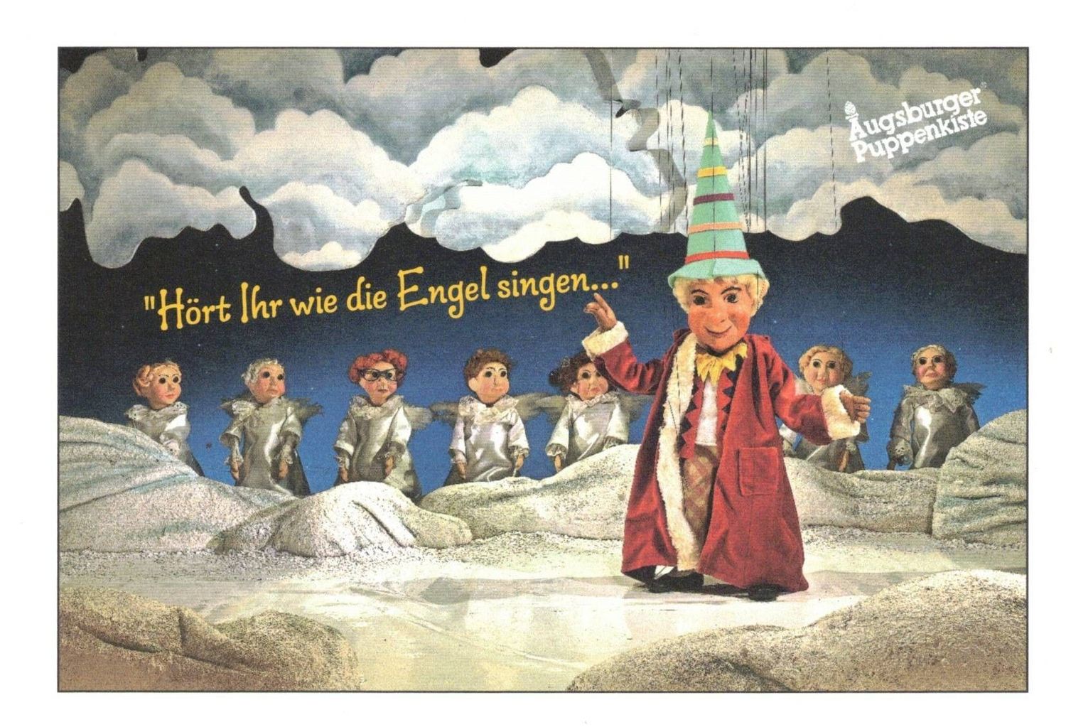 Hört Ihr wie die Engel singen...Klappkarte Kasperl